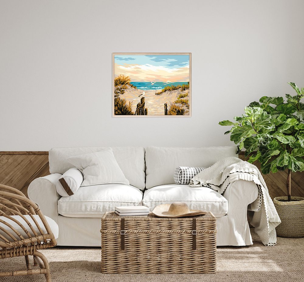 Картина по номерам Фрея, На побережье, 50х40 см