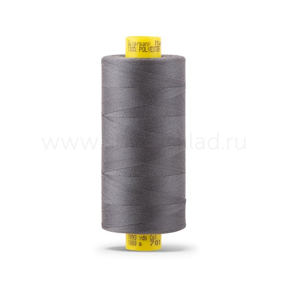 Нитка универсальная Gutermann Mara 120/2, 1000 м, 700207, 701 перламутрово-грифельный, 1 катушка