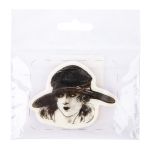 Штамп 5.8х7.2 см, 06 Девушка в шляпе, Mr.Painter TSM-01