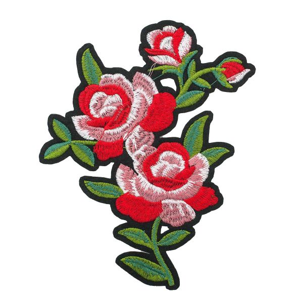 Термоаппликация цветы 16,5х12см