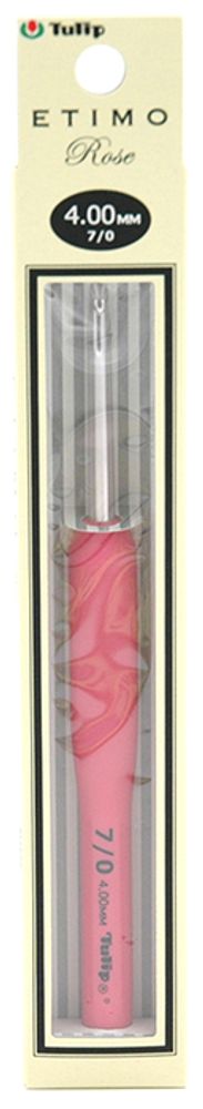 Крючок для вязания с ручкой Tulip Etimo Rose 4мм, TER-08e