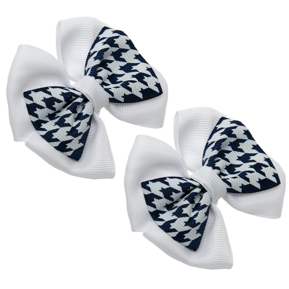 Набор резинок для волос 10 шт (5х2 шт), №02 белый-синий, Cherry Mary DR07081