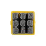 Набор штампов для чеканки по металлу 4 мм, цифры, Промысел MT-008, УЦЕНКА