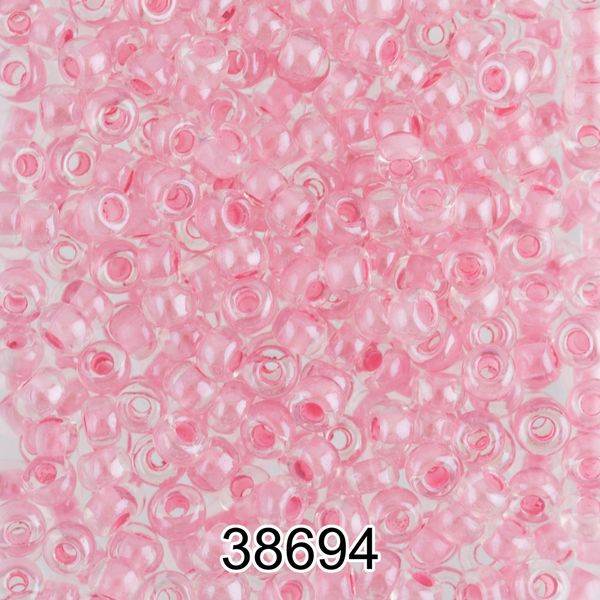 Бисер Preciosa 10/0 (2.3 мм), 500 г, 38694 (Ф258) розовый
