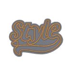 Термоаппликация светоотражающая Style, 87х63 мм, цветной, LA461, 2 шт