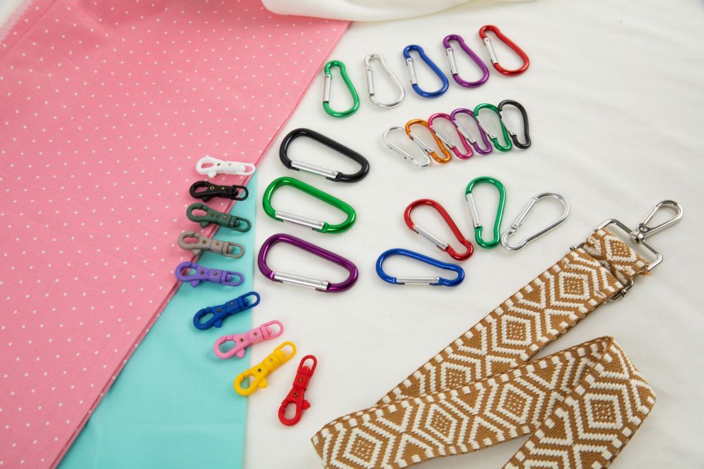 Карабин металл 25.0 мм (70х36 мм), 10 шт, 09 фиолетовый, Gamma GH 120/35/10