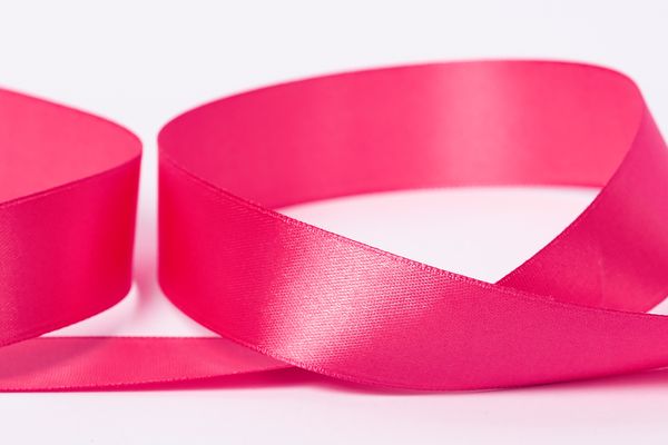 Лента атласная 1-сторонняя 25.0 мм / 33±2 метра, №014 яр.розовый, в термоплёнке, Gamma