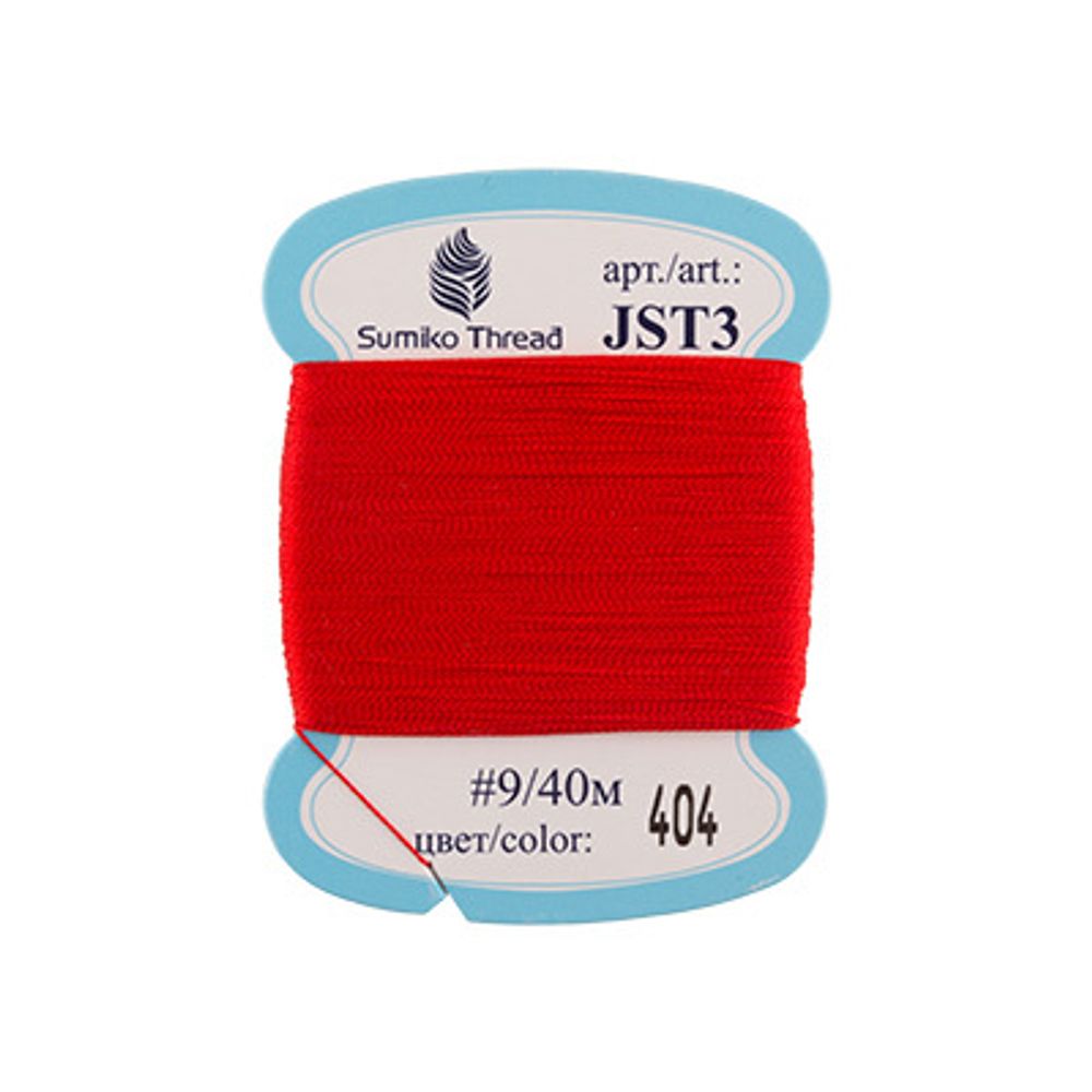 Нитки вышивальные SumikoThread 40 м, №404 красный