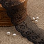 Кружево капроновое 53 мм / 6.8 м (±4 см) 0574-2013, черный