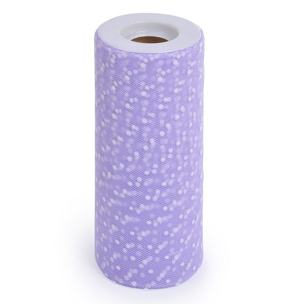 Фатин на шпульке средней жесткости 150 мм / 22.86 метра, TBY.T663.012, цв.012 сиреневый