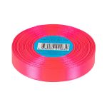Лента атласная 1-сторонняя 12.0 мм / 33±2 метра, №515N(16-2130) розовый(неон), Gamma