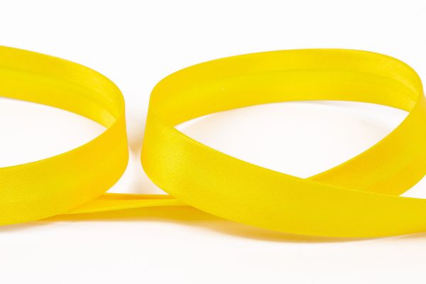 Косая бейка атласная 15 мм / 132±1 метра, 012 яр.желтый, Gamma GK-15P