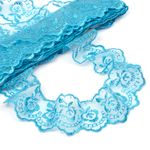 Кружево капроновое 45 мм / 9.14 м, TBS.30010 цв.047 (267) голубой, Kruzhevo