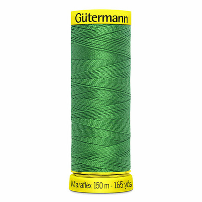 Нитки для трикотажа Gutermann Maraflex, 150м, 396 ярко-зеленый, 5 катушек