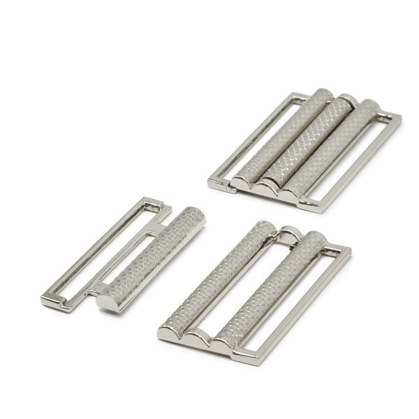 Пряжка-застежка 40 мм (внешн. 45х31 мм), 4 шт, никель, BIG