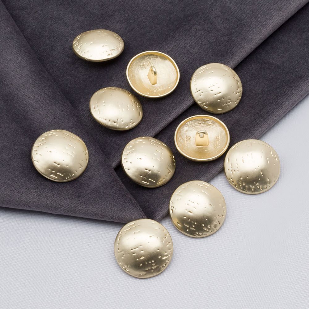 Пуговицы на ножке 36L=23 мм, металл, M.Gold (матовый золотой), 10 шт, MP21