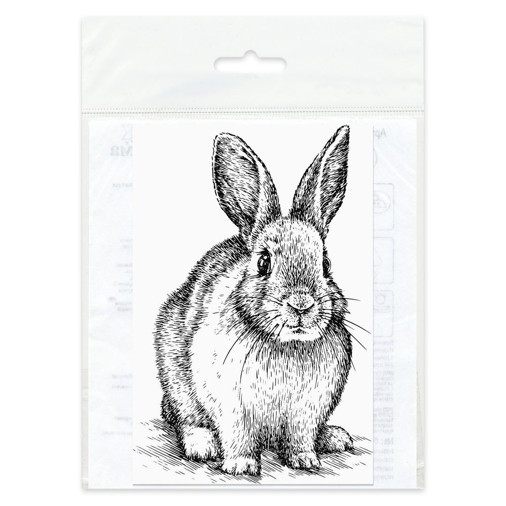 Термоаппликация Gamma Термотрансфер M №05, 1 шт, M-528 Кролик 9х14см