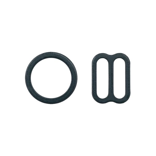 Набор фурнитуры для бюстгальтера металл (кольца ⌀10 мм + регуляторы 10 мм по 4 шт), 2188 нефрит, 28786