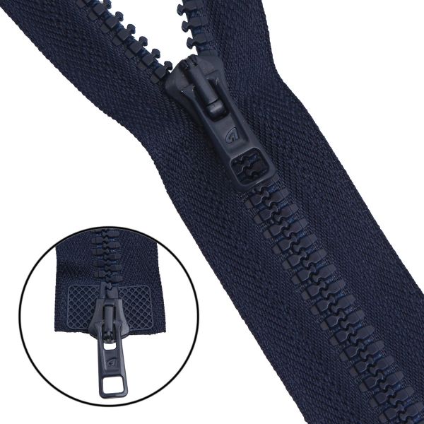 Молния трактор Arta Т6 (6 мм) 2 зам., разъем., 75 см, цв. 044 т.синий, уп.5 шт