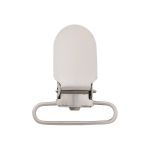 Клипса для подтяжек гладкая 30.0 мм, сталь (никель), 20 шт