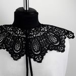 Пришивной кружевной воротник TBY.13/185 цв.черный уп.1шт, Kruzhevo