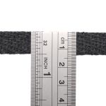 Шнур плоский плетеный х/б ⌀15.0 мм / 20 метров, цв.16 т.серый