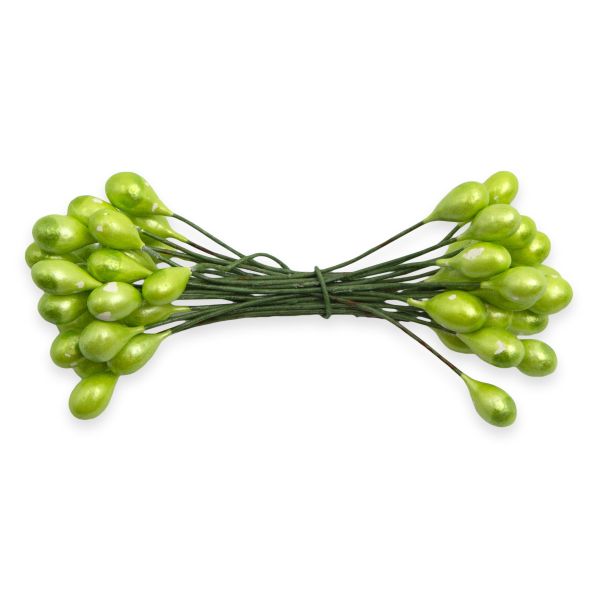 Тычинки для искусственных цветов 0,5х6см, вес 10гр. (4 салатовый), AR561