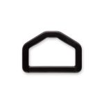 Полукольцо пластик 25 мм, 100 шт, черный, Gamma DRB001