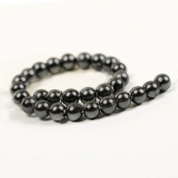 Бусины пластик (перламутр) ⌀10 мм, цв.029 серый, уп.500г (960 шт), Magic4Hobby