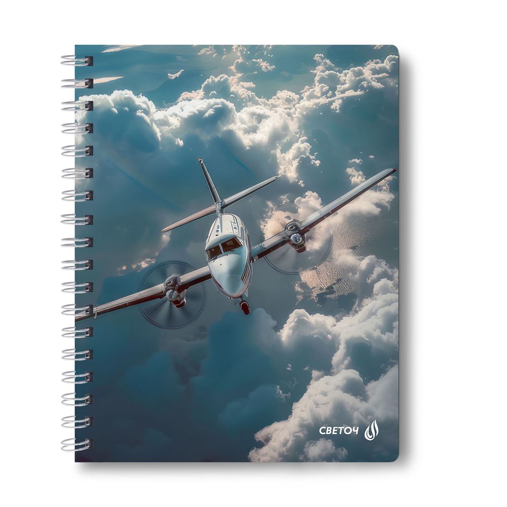 Тетрадь ученическая общая, A5 48 л. на гребне 65 г/м², белизна 100 %, 8 шт, клетка, 01175 МИКС - У руля, Светоч Т107