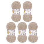 Пряжа Alize (Ализе) Cotton Gold / уп.5 мот. по 100 г, 330м, 963 натуральный джут