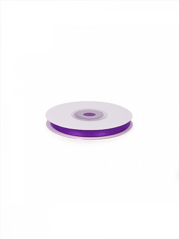 Лента атласная 1-сторонняя 6.0 мм / 22.5±1 метра, 3118 фиолетовый, Magic4Hobby