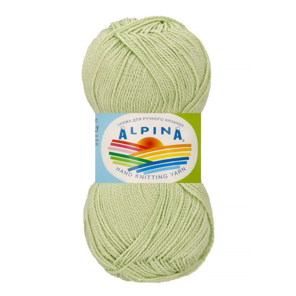 Пряжа Alpina Holly / уп.10 мот. по 50г, 200м, 158 св.зеленый