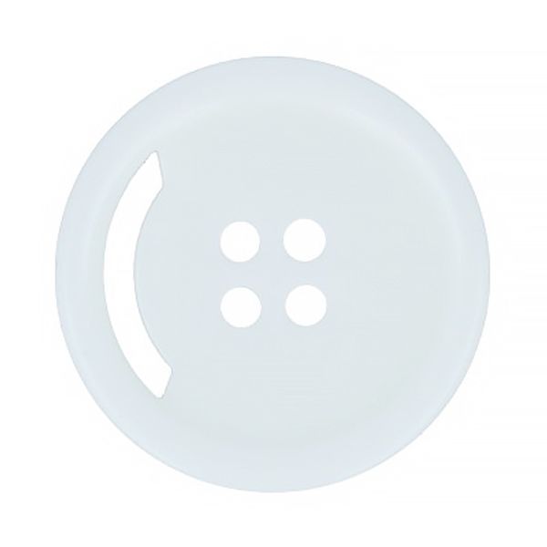 Пуговицы 4 прокола пальтовые 28 мм, 24 шт, А001 белый, Gamma VS 0027