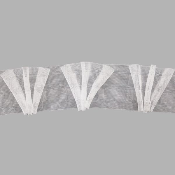 Лента (тесьма) шторная: сборка лучевая (1:2.5) 60 мм / 100 метров, S090437