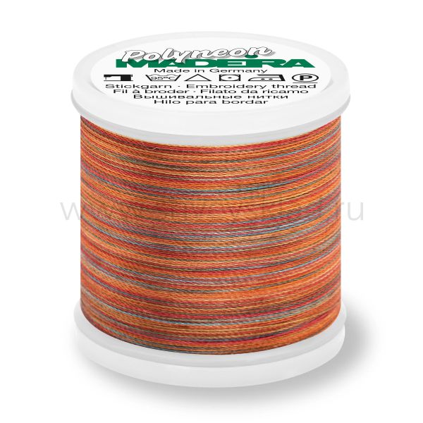 Нитки вышивальные флюоресцирующие Madeira Polyneon №40, 200 м, цв. 1600, 9845, 5 катушек