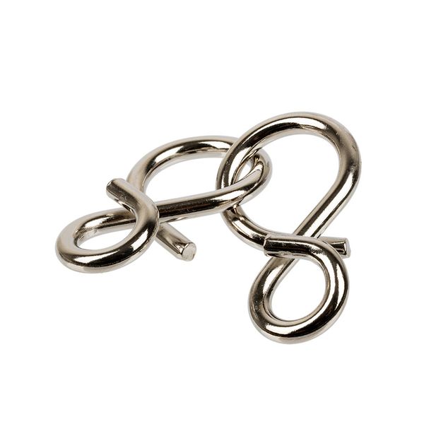 Головоломка металлическая, 1 шт, Петельки 2 элемента, Delfbrick DLM-04