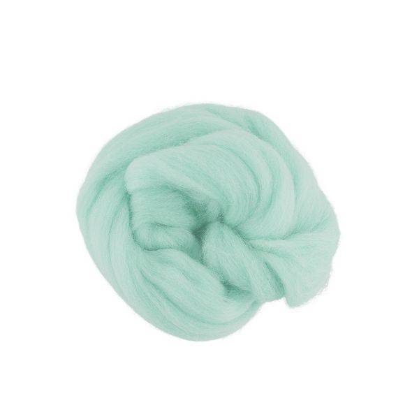 Шерсть для валяния (до 29 мкр), 50 г. 3855 мята, Gamma TFS-050