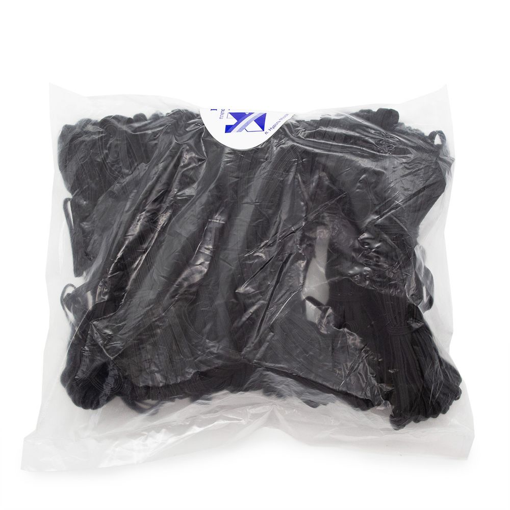 Резинка бельевая (стандартная) 5.0 мм / 10х10 метров, черный, С-842/1