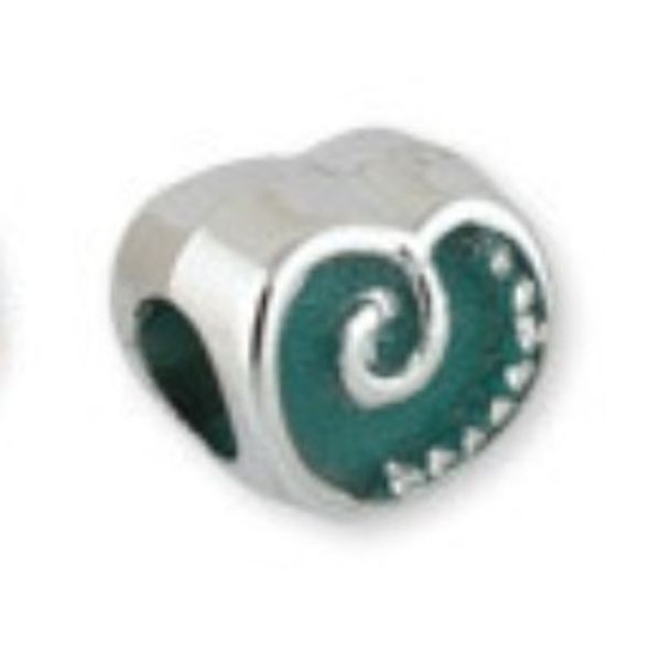 Бусины акрил 12х11х9 мм, 5 шт, №07 бирюзовый, Zlatka BLM-06