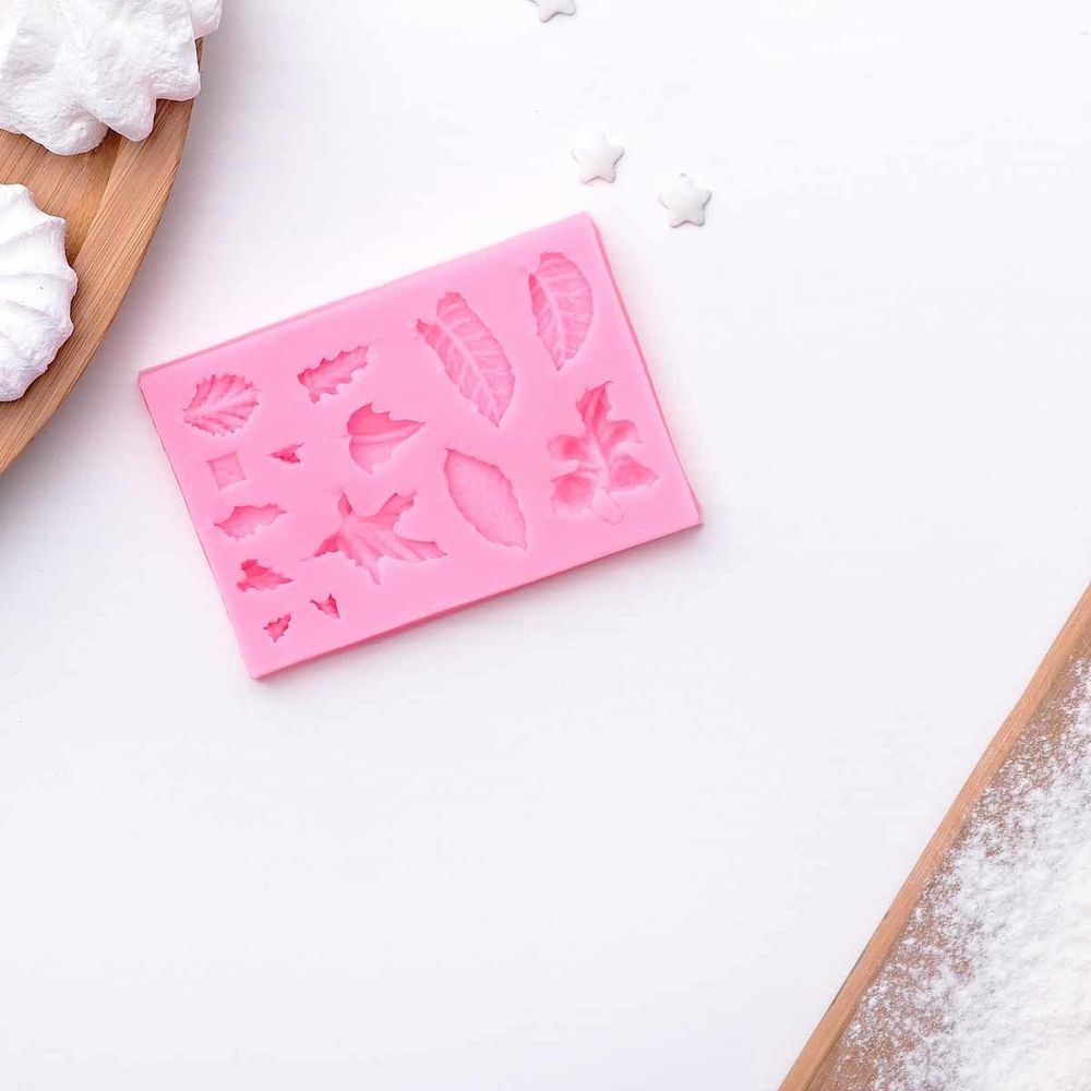 Молд 10х6х1 см, Гербарий, розовый