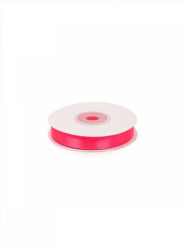 Лента атласная 1-сторонняя 12.0 мм / 22.5±1 метра, 3080 ярк.розовый, Magic4Hobby