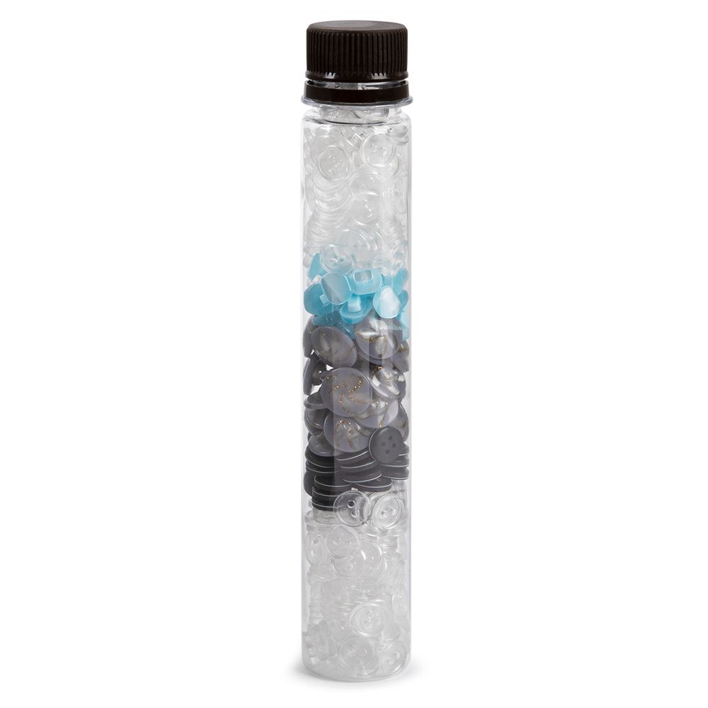 Органайзер для пуговиц ⌀3.3 см, h20 см, пластик, прозрачный, Gamma T-033