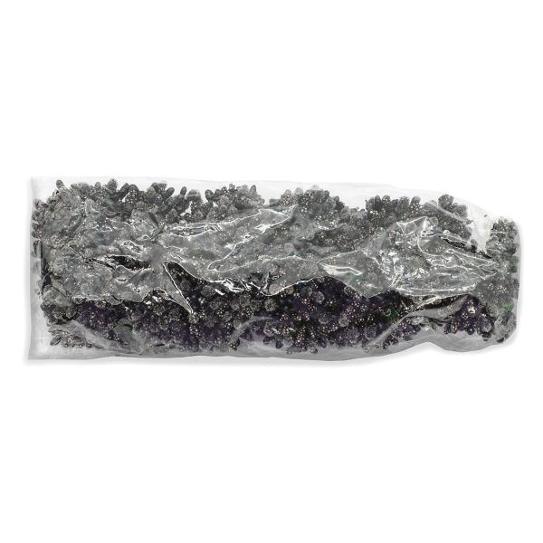 Цветы искусственные декоративные 2см (12 штук) (черный)