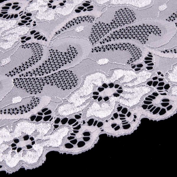 Кружево бельевое эластичное 150 мм / 13.72 м, цв. C154 св.серый