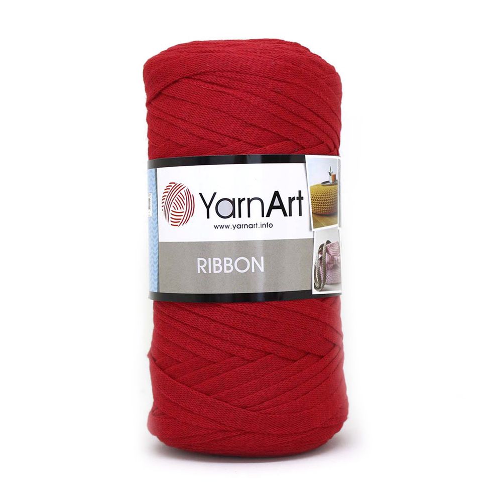 Пряжа YarnArt (ЯрнАрт) Ribbon / уп.4 мот. по 250 г, 125м, 773 красный /TOS/