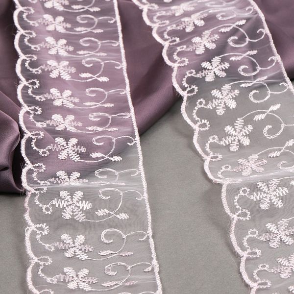 Кружево капроновое 65 мм / 13.7 м, 30011 цв.004 розовый, Kruzhevo