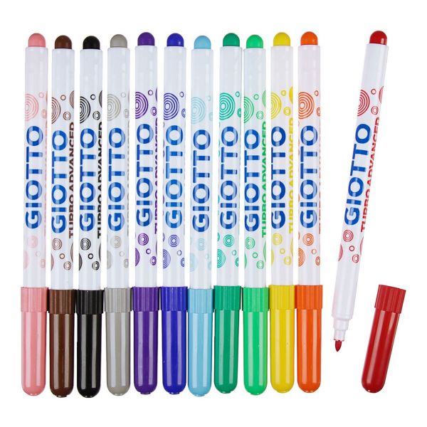 Фломастеры суперсмываемые 12 цв, F426000, Giotto F426000