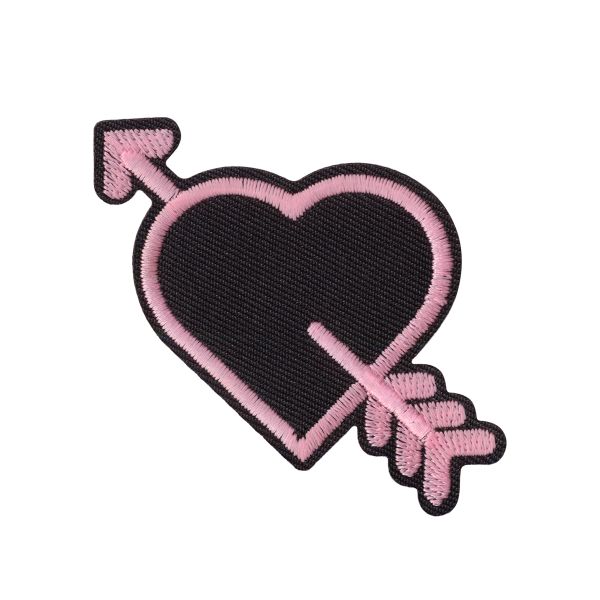 Термоаппликация №05, 1 шт, 02-510 Сердце большое 8.3х5 см, Gamma ETF