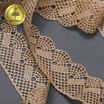 Кружево гипюр (плетёное) 45 мм, диз. 148, цв.14 капучино, уп. 9 м, Kruzhevo
